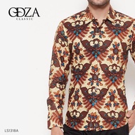 Men's Clothing Odza Classic Modern Slim Fit batik Shirt Men Long Sleeve Malapati - M EXCLUSIVE PREMIUM Cool F6W7 Tops batik Clothes Modern VIRAL Present Quality For Men