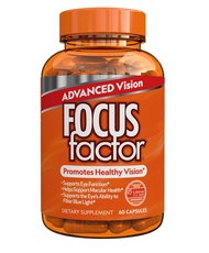 Focus Factor Advanced Vision Formula (60 Count) - Eye Vitamins with Vitamin C, Vitamin E, Lutemax® 2