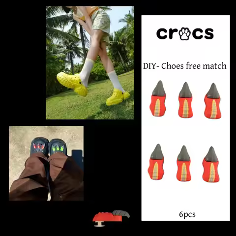 3/6Pcs Dinosaur Claw 3D Stereoscopic Shoe Accessories for crocs