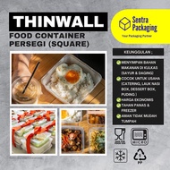 PROMO Kotak Makan Persegi 1000ml / Thinwall / Food Container - DM-