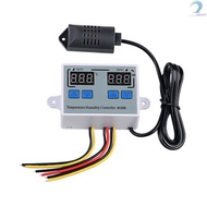 Dual Digital Temperature Humidity Controller Home Fridge Thermostat Humidistat Thermometer Hygrometer W1099 AC110-220V  [Sellwell]TOP2