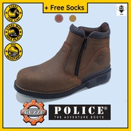 Guzzi Double Zip Safety Work Boot - Steel Toe Cap, Steel Plate, Goodyear Welt, Oil Resistant from GF