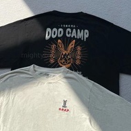 全新DOD CAMP 24AW日系戶外露營瘋狂兔子純棉印花舒適吸汗休閒長袖T恤