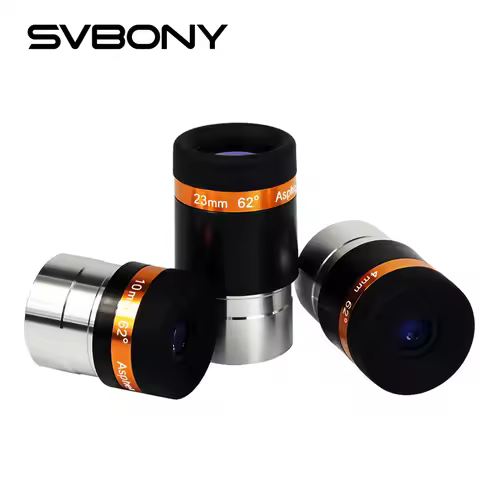 SVBONY Telescope Eyepiece WA 62° Aspheric HD Fully Coated Telescope Accessory for 1.25'' Astronomic 
