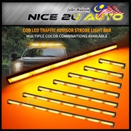 Car Emergency Light Bar Amber Blue LED Flashing Light 12-24V Lampu Led ⚡READYSTOCK⚡