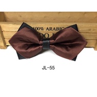 Bow tie, ribbon tie, bow tie, two-tone black brown, black dark brown, men's party tie