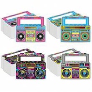 20pcs/40pcs/60pcs Vibrant 80s/90s Retro Radio Shaped Disposable Napkins, Radio Style Paper Napkins, 
