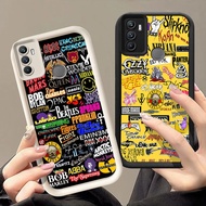Q-14 Rock Band Black white Case for OPPO A31 A32 Realme 5 5i A33 5s 7i A53S C17 A53