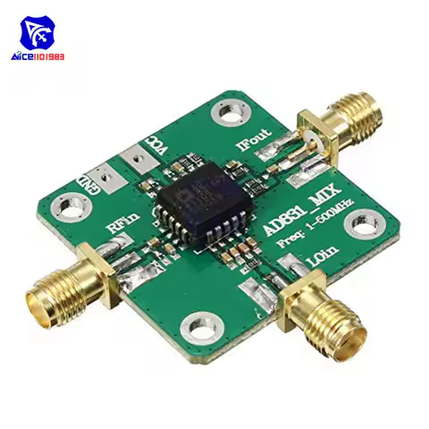 AD831 High Frequency RF Mixer Module 1 -500MHz Bandwidth Dual Balanced Mixer Single Chip Radio Frequ
