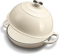 Enameled Cast Iron Bread Oven for Sourdough, Dutch Oven for Bread Baking with Lid, Dutch Oven Bread 
