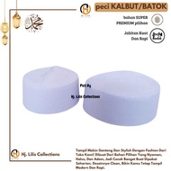 White Songkok Cap, Plain Shell, Thick, Comfortable to Wear, Strong, Plain White, Habib Bahar Cap Mod