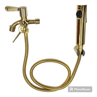 7g Jet shower Package+Branch Water Faucet Set Spray Bidet shower Toilet Gold M43