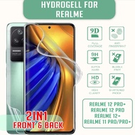 LAYAR [Antiscratching] Screen Protector Front Rear Screen Guard Hydrogell Realme 12pro+ 12pro 12+ 11