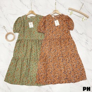 Fashionable floral maternity dress under 65kg