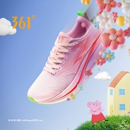 [10KM+] 361 Degrees Flame 4MIX Peppa Pig Professional Marathon Running Shoes Racing PB Shock Absorbi