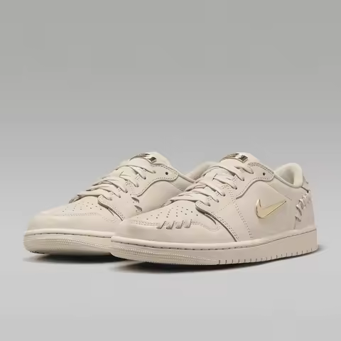 Nike genuine Air Jordan 1 MM Low Women's Gold Hook Sneakers FN5032-200