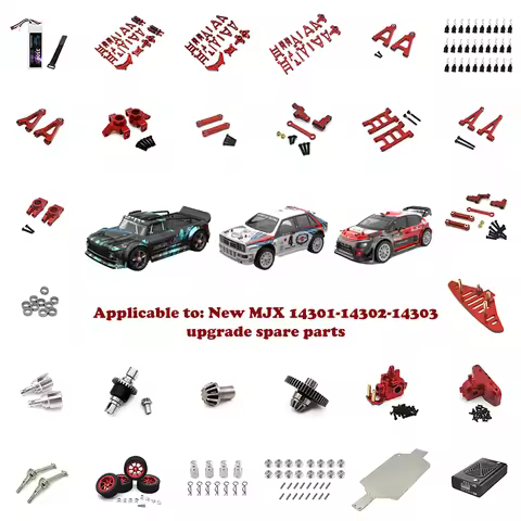 Metal Accessories MJX 14301 14302 14303 14304 RC 1/14 Remote Control Car RED Collection Parts