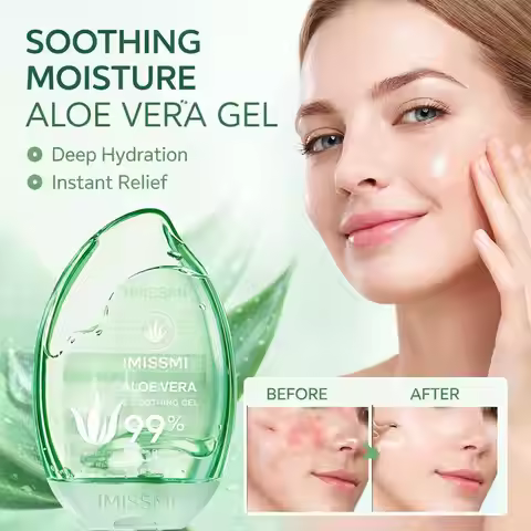99% Aloe Vera Soothing Moisturizing Gel For Sunburn Relief, Nourishing Hydrating Facial Cream Skin C