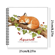 A 300Gsm Watercolor Paper Pad Featuring 15 Sheets Sized 210X210Mm Designed As a Square Cold Press Wa