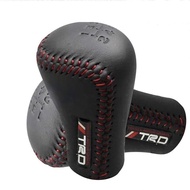 TRD Universal PU Leather Gear Shift Knob Shifter Lever with 5 Speed For Toyota