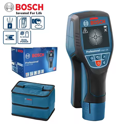 Bosch D-tect 120 Professional Metal Detector Intuitive Radar Scanner For Almost All Materials High-p