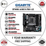 Used Gigabyte B760M AORUS PRO AX DDR5 Gaming Motherboard, MATX Desktop Mainboard, WiFi6, Support 12t