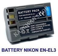 EN-EL3E \ EN-EL3 \ ENEL3E \ ENEL3 แบตเตอรี่สำหรับกล้องนิคอน Camera Battery For Nikon D50,D70,D70s,D80,D90,D100,D200,D300,D300s,D700,MH-18,MH-18a,MH-19,MB-D200,MB-D10 BY KANGWAN SHOP