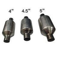 Universal Car Muffler Exhaust 4" / 4.5" / 5" Inch Ceramic Catalyst Catalytic Converter Penukar Peman