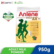 Anlene Gold 5X Adult Milk Formula Powder Plain 950g