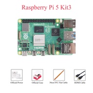 Raspberry Pi 5บอร์ดพัฒนาแรม4G 8G ของแท้CPU 4คอร์2.5Ghz 2.4G & 5G WiFi DC 5V 5A Dual 4Kp60 HDMI พร้อม