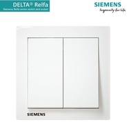 SIEMENS DELTA® Relfa SERIES  2 GANG 1 WAY SWITCH