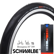 Schwalbe Pro One 30-349 Bicycle 16inc Tyre Brompton Trifold Folding