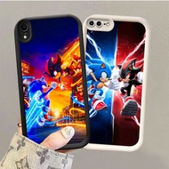 GK-80 Sonic the Hedgehog Black and White Silicone Casing for iphone XR 8 X XS 7 6 Max Plus