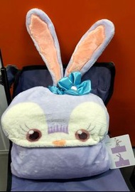 香港迪士尼樂園 Duffy and Friends Stellalou Stella Lou 星黛露兔 史黛拉 紫色 毛毛 毛毯 連帽 Blanket 成人可用 85x150cm 全新正版有吊牌 (原