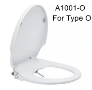 TRENY Bathroom Toilet Bidet Seat Cover O Shape V Shape Non Electric SOFT-CLOSED Bidet Seat Cover But