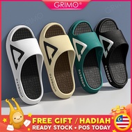 READY STOCK 💝 GRIMO Tidasign Sandal Men's Shoe Flat Slipper Unisex Man Woman Sandals Kasut Casual Ou