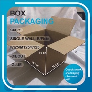 Bungkus kemasan / Kardus packing / Kardus box - Kardus polos baru ukuran 16x16x14 cm