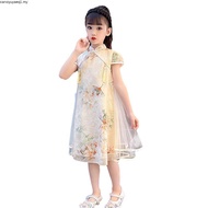 cheongsam muslimah kids cheongsam dress cheongsam kids Big Girl Cheongsam Dress Summer 2025 New Styl