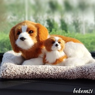 Cún Đôi Mẹ Con Thú bông GIỐNG THẬT 99% chó mèo sói gấu lõi than hoạt tính lọc không khí khử mùi tran