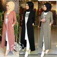 Long CARDIGAN ZEHIYA TURKEY LONG CARDI MUSLIMAH LONG CARDIGAN MUSLIM CARDIGAN 6 Colors