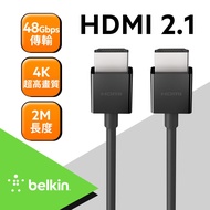 【BELKIN】原廠 HDMI 線超高速 4K 2.1連接線(2M) (AV10175bt2M-BLK)