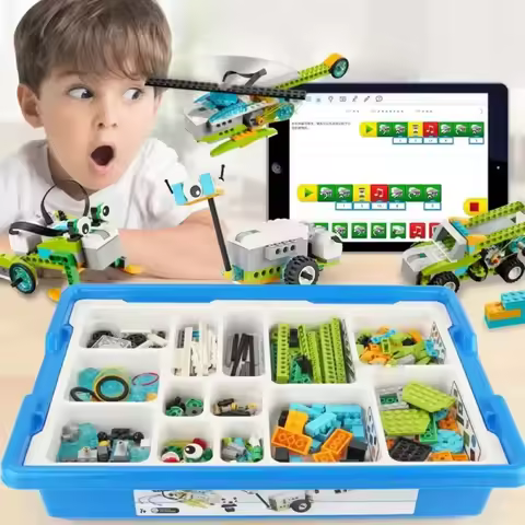 STEM Educational Building Blocks Kit with Bluetooth Connectivity for WeDo 2.0 Core Programming Learn