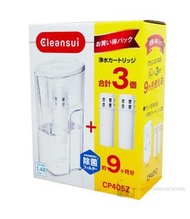 Mitsubishi Cleansui 三菱壼型濾水器 1+2個濾芯 CP405Z 日本直送