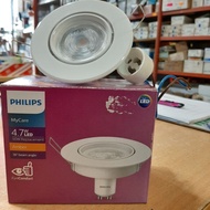 (1 Year Warranty) Philips LED 4.7W GU10 Eyeball Kit GU10 Eye ball set with LED light bulb - Round, S