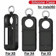 Casing For Insta360 X5 X4 X3 Silicone Case For Insta360X5 360X4 360X3 Shockproof Back Cover With Ant