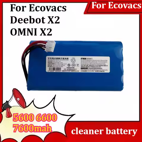 Battery 5600 6600 7600mAh X2 X5 201-2228-1457 For Ecovacs Deebot for X2 OMNIX2 COMBOX2 OMNIX5 OMNI X