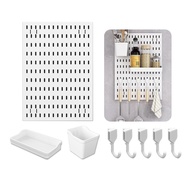 [COMET] DIY Simple Rectangular Hole Board Storage SET (Large x1+Container x1+Medium Drain Shelf x1+S