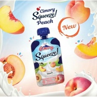 Cimory Squeeze Yogurt Peach 120gr