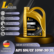 LAZZOIL SEMI SYNTHETIC ENGINE OIL 10W30 3 LITRE