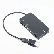 品名: Micro USB HUB 讀卡器同時充電轉接頭支援手機平板 J-14600
